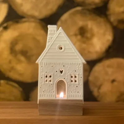 Bougeoir maison en pain d’épice de porcelaine - Räder