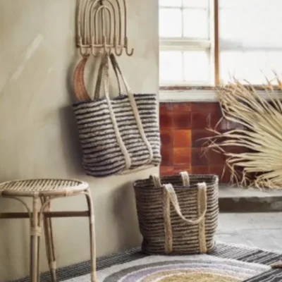 Panier tresse jute naturel - Madam Stoltz