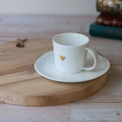 Tasse à café et sous-tasse porcelaine - Räder