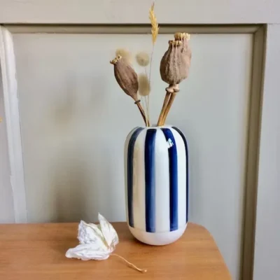 Vase rayures Marine/blanc - Räder