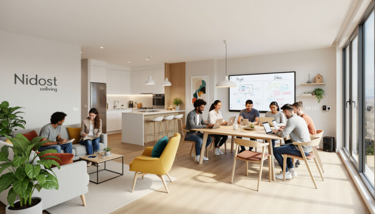 Découvrez Nidost, le coliving innovant spécialement conçu pour les étudiants et jeunes actifs, offrant un cadre de vie moderne, convivial et adapté à vos besoins.
